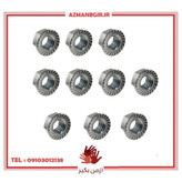مهره شماره 12 موتور سیکلت وارون مدل M-18 بسته 10 عددی