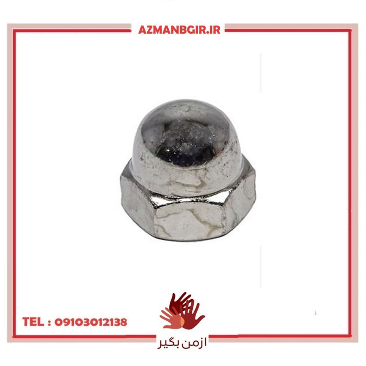 مهره سر فرمان موتور سیکلت وارون مدل L-6-HNDA مناسب برای هوندا 125