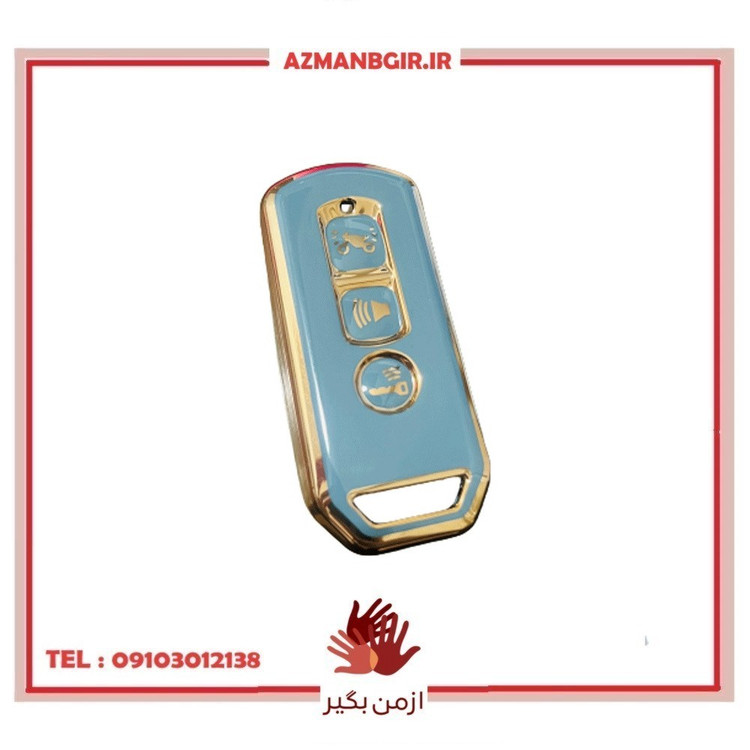 کاور ریموت موتور سیکلت وارون مدل A-34-LUX-BLU مناسب برای هوندا های کلیک