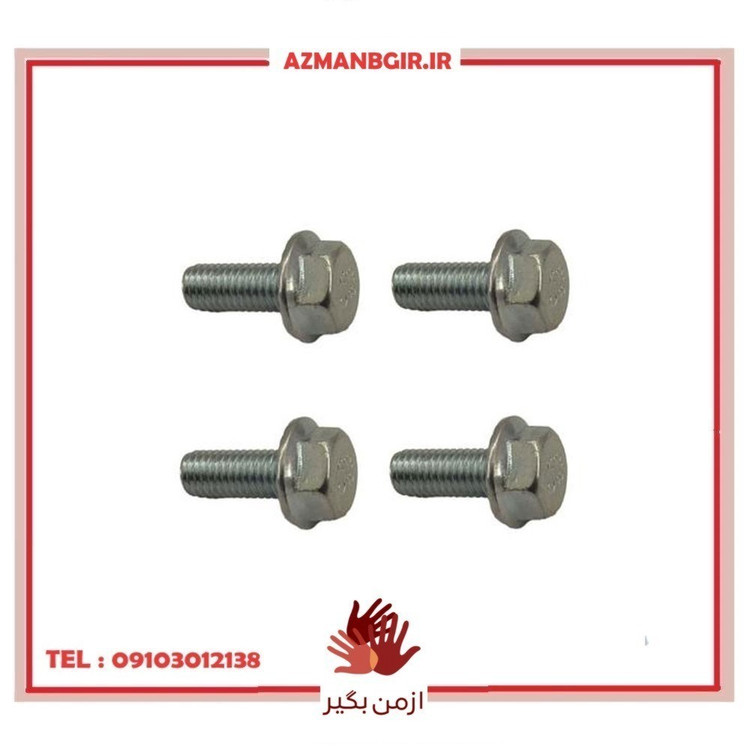پیچ میل رکاب موتور سیکلت وارون مدل M-3 مناسب برای هوندا بسته 4 عددی