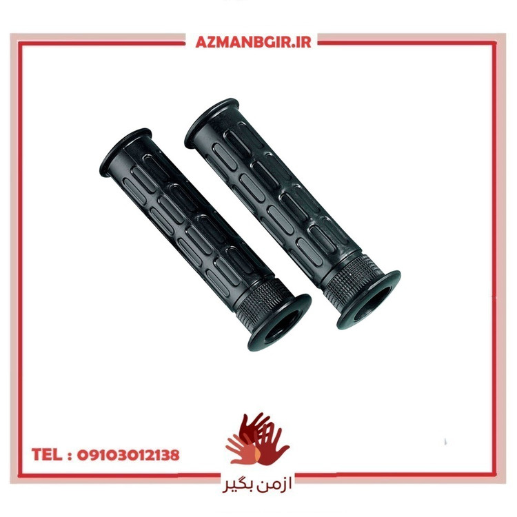 لاستیک دسته فرمان موتور سیکلت وارون مدل A-26 مناسب برای هوندا 125 بسته 2 عددی