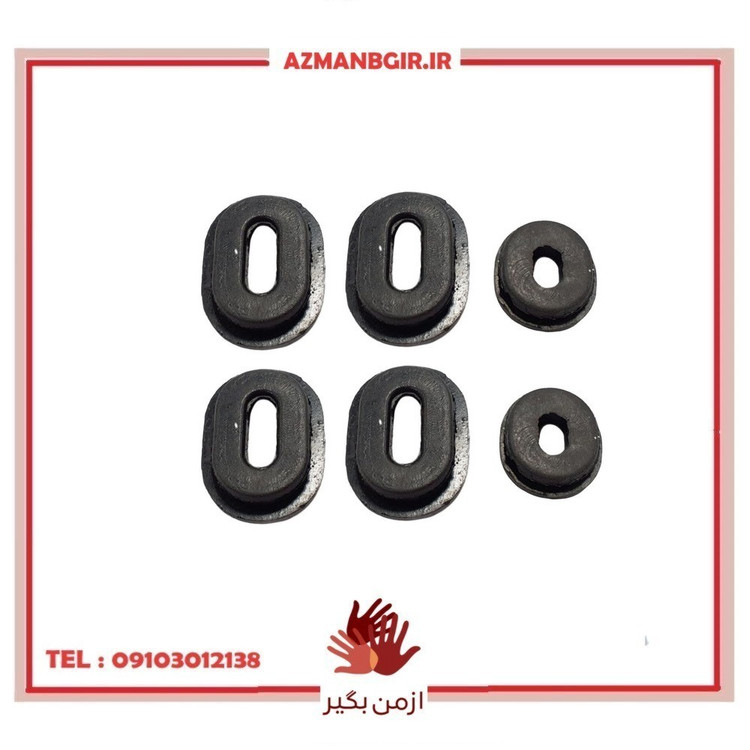 لاستیک قاب بغل موتور سیکلت وارون مدل M-1-2 مناسب برای هوندا بسته 6 عددی