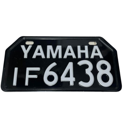 پلاک تزئینی موتور سیکلت وارون مدل A-64-YMHA-BLK