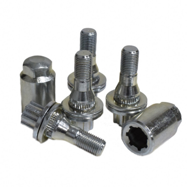 پیچ چرخ و رینگ ضد سرقت خودرو چیکال مدل M-58 مناسب برای دنا مجموعه 6 عددی