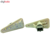 چراغ راهنما گلگیر خودرو وارون مدل P-655-WH-SMD مناسب برای پراید بسته 2 عددی