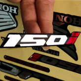برچسب و نوشته بدنه موتور سیکلت وارون مدل A-90-SLVR مناسب برای هوندا کلیک بسته 11 عددی