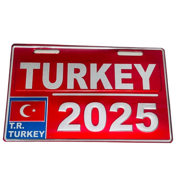 پلاک تزیینی موتور سیکلت وارون مدل W-41-TURKEY-RD