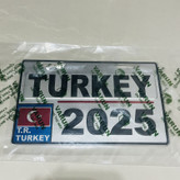 پلاک تزیینی موتور سیکلت وارون مدل W-41-TURKEY-WH