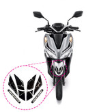 برچسب گلگیر جلو موتور سیکلت وارون مدل W-11-BLK-WH مناسب برای هوندا کلیک