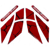 برچسب گلگیر جلو موتور سیکلت وارون مدل W-11-RD-BLK مناسب برای هوندا کلیک بسته 8 عددی