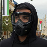 عینک و ماسک موتور سواری وارون مدل C-1