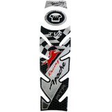 پد برچسب ژله ای باک موتور سیکلت وارون مدل BLK-WH مناسب برای آپاچی