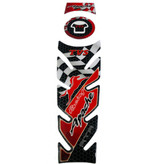 پد برچسب ژله ای باک موتور سیکلت وارون مدل RD-RACING مناسب برای آپاچی