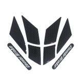 ست برچسب گلگیر جلو موتور سیکلت وارون مدل W-11-CARBON مناسب برای هوندا کلیک بسته 8 عددی