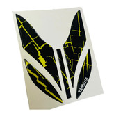 پد برچسب گلگیر جلو موتور سیکلت وارون مدل A-34-BLK-YLW مناسب برای یاماها آیروکس بسته 5 عددی