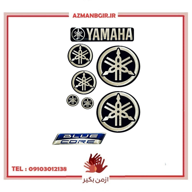برچسب بدنه موتورسیکلت یاماها مدل YMH