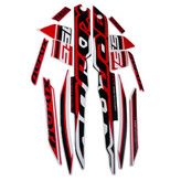 ست برچسب بدنه و رکاب موتور سیکلت وارون مدل B-8-2023RD مناسب برای یاماها آیروکس بسته 14 عددی