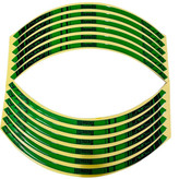 پد برچسب دور رینگ موتور سیکلت وارون مدل W-20-GREN مناسب برای بنلی بسته 12 عددی