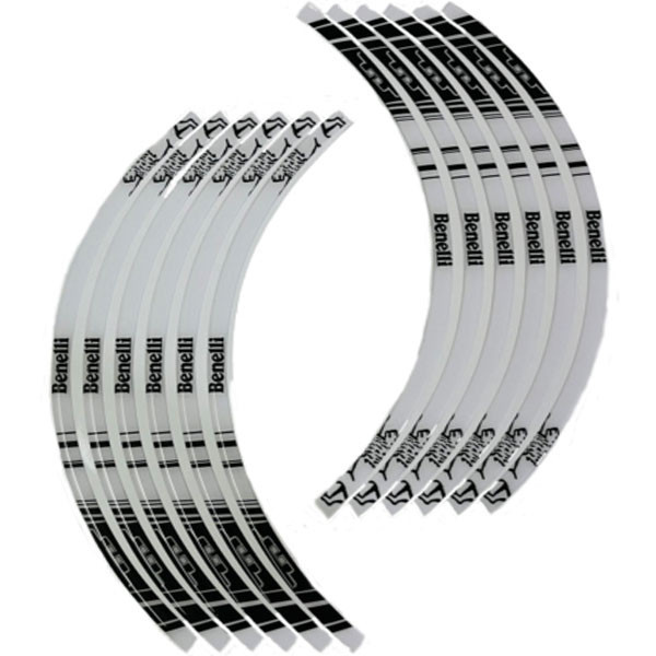 پد برچسب دور رینگ موتور سیکلت وارون مدل W-20-WH مناسب برای بنلی بسته 12 عددی