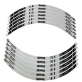 پد برچسب دور رینگ موتور سیکلت وارون مدل W-20-WH مناسب برای بنلی بسته 12 عددی