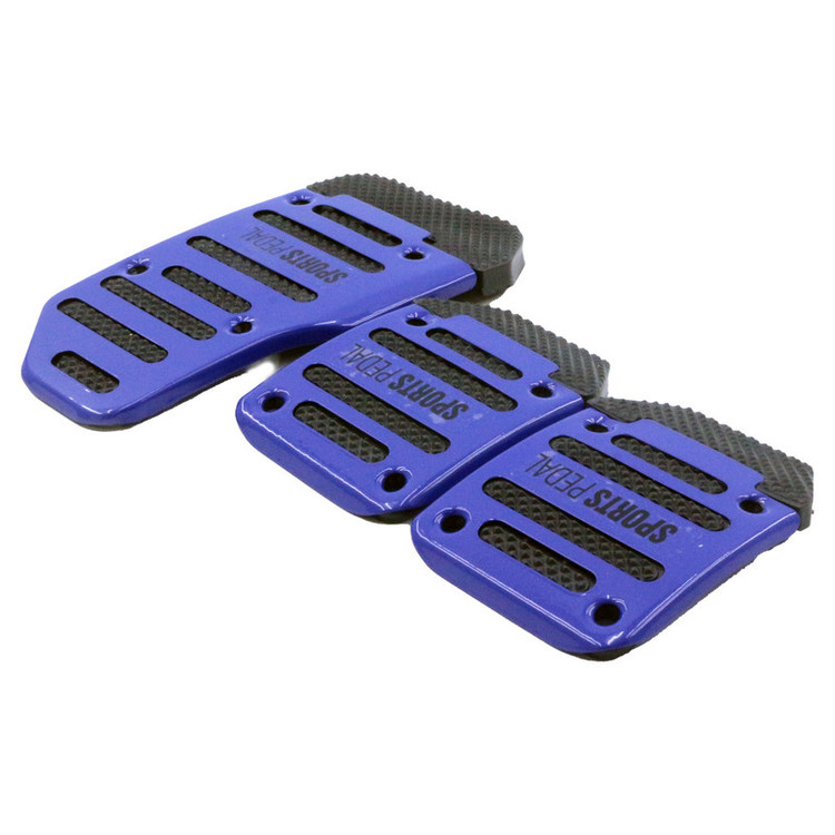 روکش پدال خودرو چیکال مدل TYPE R-BLUE-LUX مجموعه 3 عددی