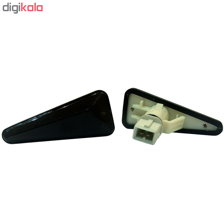 چراغ راهنما گلگیر خودرو وارون مدل P-656-BLK-SMD مناسب برای پراید بسته 2 عددی