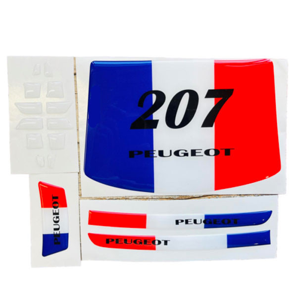 پد محافظ دکمه فرمان مانیتور و آینه خودرو چیکال مدل P-768-FRNC مناسب برای پژو 207 بسته 18 عددی