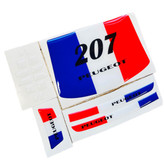 پد محافظ دکمه فرمان مانیتور و آینه خودرو چیکال مدل P-768-FRNC مناسب برای پژو 207 بسته 18 عددی