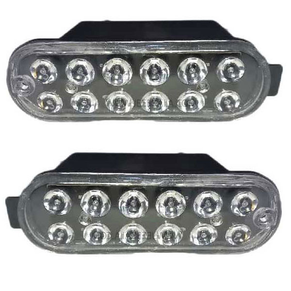 چراغ داخل سپر خودرو چیکال مدل P-2018-SMD مناسب برای پراید بسته 2 عددی