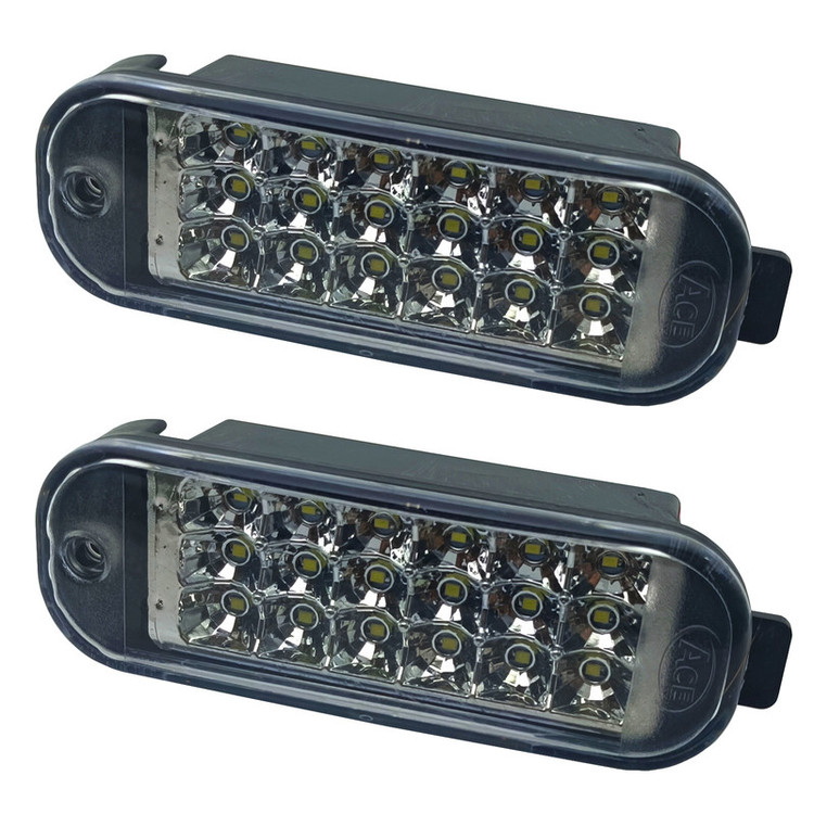 چراغ داخل سپر خودرو چیکال مدل P-2018-SMD مناسب برای پراید بسته 2 عددی