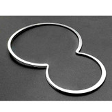 زه استیل و حلقه دور کیلومتر خودرو وارون مدل P-481 مناسب برای پژو 206 بسته 2 عددی
