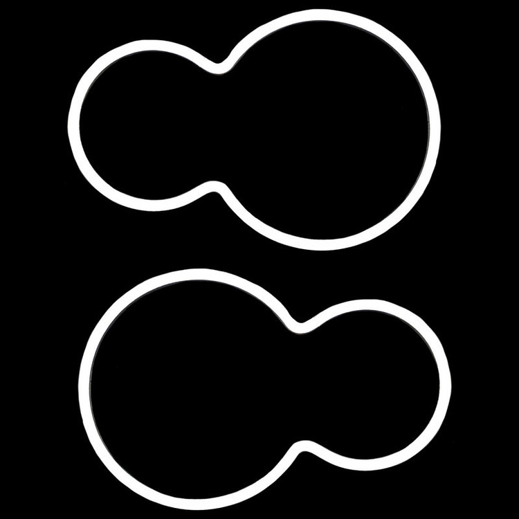 زه استیل و حلقه دور کیلومتر خودرو وارون مدل P-481 مناسب برای پژو 206 بسته 2 عددی