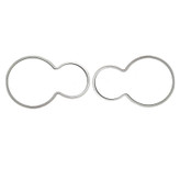 زه استیل و حلقه دور کیلومتر خودرو وارون مدل P-481 مناسب برای پژو 206 بسته 2 عددی