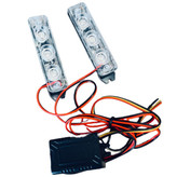 چراغ پلیسی خودرو وارون مدل 3 لنزه کد P-363 بسته 2 عددی