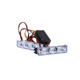 چراغ پلیسی خودرو وارون مدل 3 لنزه کد P-363 بسته 2 عددی