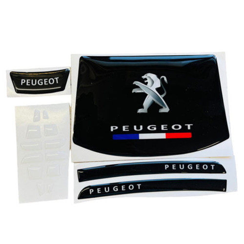 پد محافظ دکمه فرمان مانیتور و آینه خودرو چیکال مدل P-782-BLK-F مناسب برای پژو 207 مجموعه 18 عددی