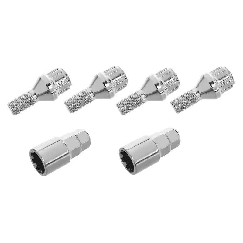 پیچ چرخ و رینگ ضد سرقت خودرو چیکال مدل M-34 مناسب برای سمند مجموعه 6 عددی
