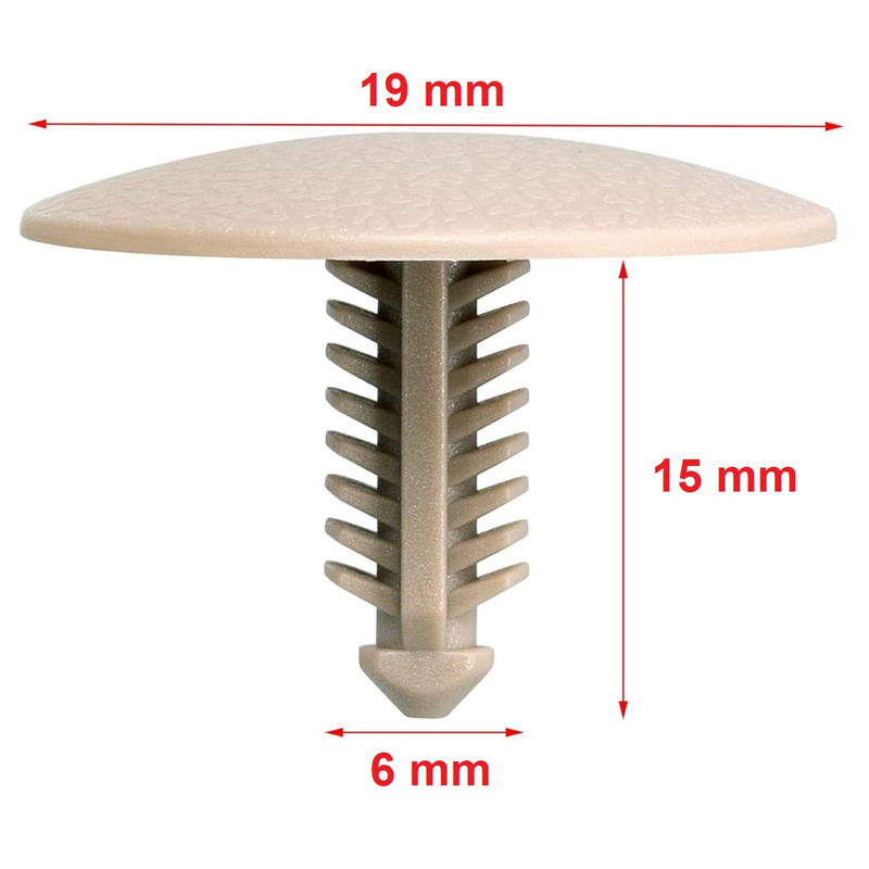 خار موکت خودرو چیکال مدل P-745 بسته 10 عددی