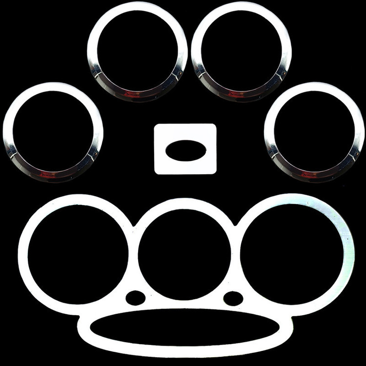 مولتی پنل و ست استیل دریچه هواکش خودرو وارون مدل P-544 مناسب برای پراید بسته 6 عددی