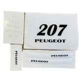 پد محافظ دکمه فرمان مانیتور و آینه خودرو چیکال مدل P-768-WH مناسب برای پژو 207 بسته 18 عددی