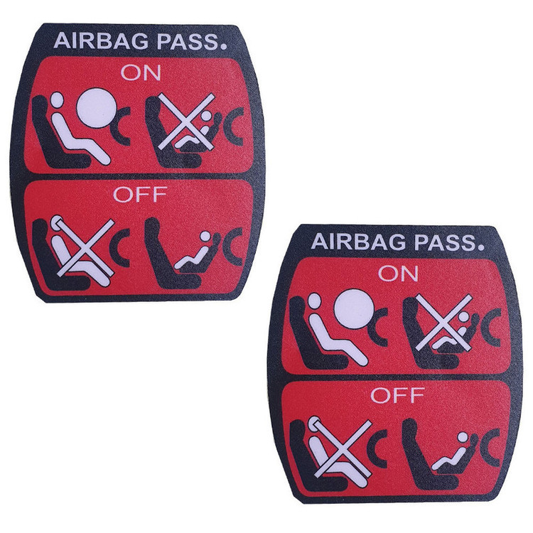 برچسب ایربگ داشبورد خودرو چیکال مدل P-936 بسته 2 عددی