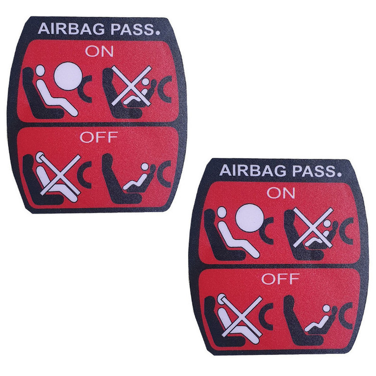 برچسب ایربگ داشبورد خودرو چیکال مدل P-936 بسته 2 عددی