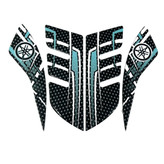 پد برچسب گلگیر جلو موتور سیکلت وارون مدل W-9-FIROZ-CARBON مناسب برای یاماها آیروکس بسته 4 عددی