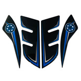 پد برچسب گلگیر جلو موتور سیکلت وارون مدل W-9-BLK-BLU مناسب برای یاماها آیروکس