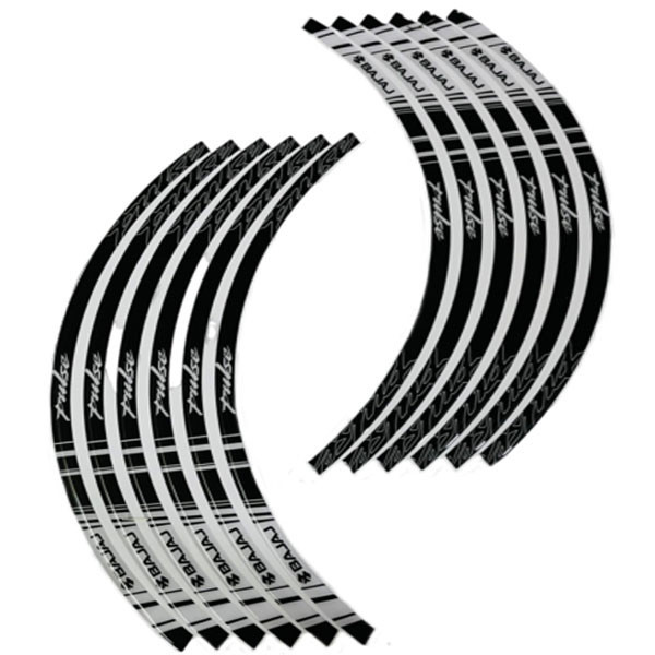 پد برچسب دور رینگ موتور سیکلت وارون مدل W-17-WH مناسب برای پالس بسته 12 عددی