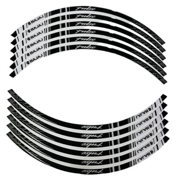 پد برچسب دور رینگ موتور سیکلت وارون مدل W-17-WH مناسب برای پالس بسته 12 عددی