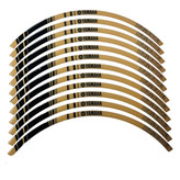 برچسب موتور سیکلت وارون مدل W-44-GLD مناسب برای یاماها آیروکس بسته 12 عددی