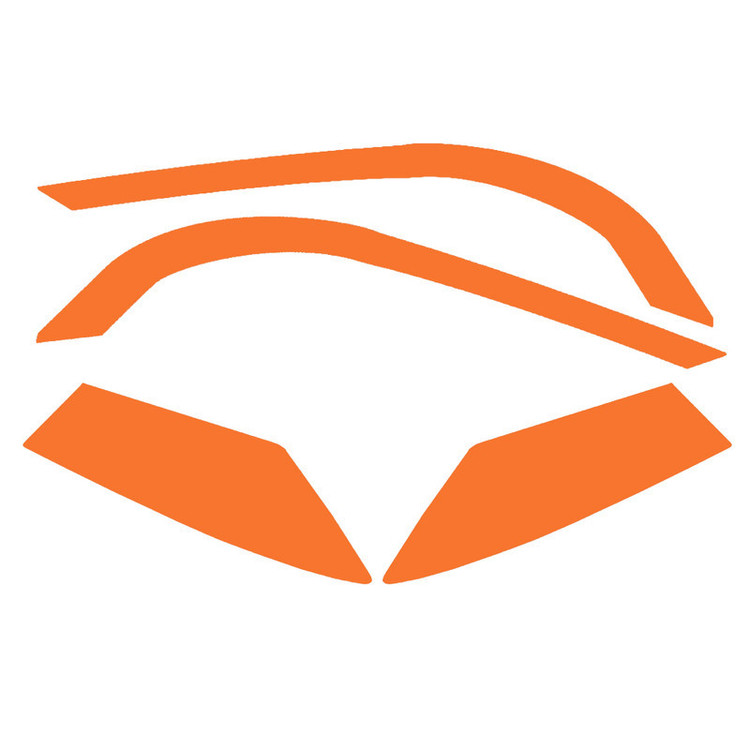 محافظ و برچسب چراغ جلو موتور سیکلت وارون مدل A-91-ORG مناسب برای هوندا کلیک بسته 4 عددی