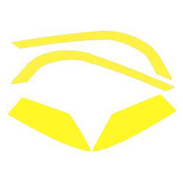 محافظ و برچسب چراغ جلو موتور سیکلت وارون مدل A-91-YLW مناسب برای هوندا کلیک بسته 4 عددی