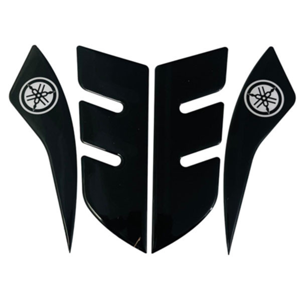 پد برچسب گلگیر جلو موتور سیکلت وارون مدل W-9-BLK مناسب برای یاماها آیروکس بسته 4 عددی